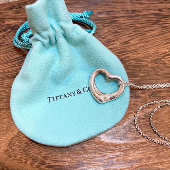 Tiffany & Co. Jewelry - Tiffany & Co. Elsa Peretti Open Heart Sterling Silver Necklace